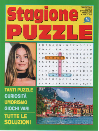 Stagione Puzzle - n. 111 - trimestrale -agosto - ottobre  2023