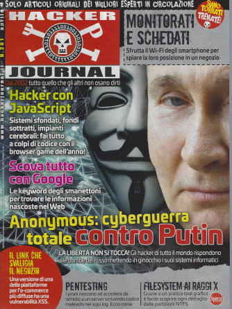 Hacker Journal - n. 261 - mensile -aprile  2022