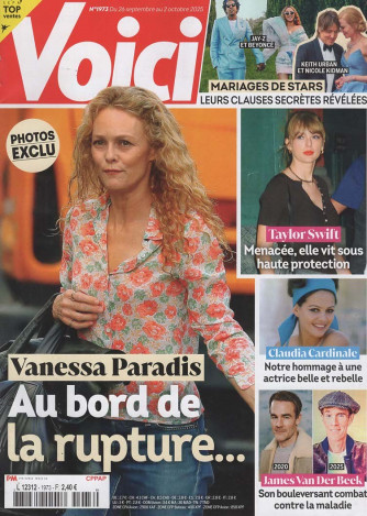 Voici - Uscita n.1973 - 4 Ottobre 2025 - Settimanale - In lingua francese