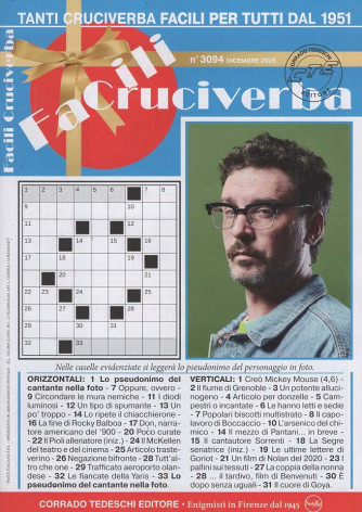 Facili Cruciverba - Uscita n.3094 - 5 Dicembre 2025 - Mensile