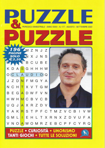 Puzzle & Puzzle - n. 177 - bimestrale -agosto - settembre 2022 - 196 pagine