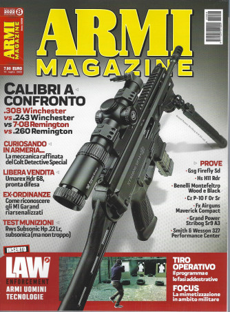 Armi magazine - n. 8  -agosto 2022 - mensile