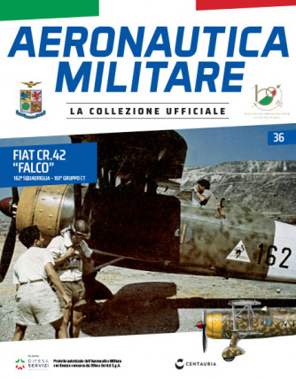 Modellino Aeronautica Militare uscita - n.36 - Fiat CR.42 “Falco” - 162a Squadriglia – 161° Gruppo CT - by Centauria