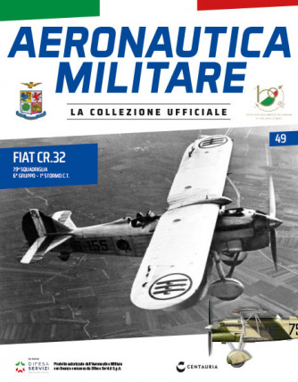 Modellino Aeronautica Militare - n.49 - Fiat CR.32 - 79a Squadriglia - 6° Gruppo – 1° Stormo C.T. - 16/09/2023 - by Centauria