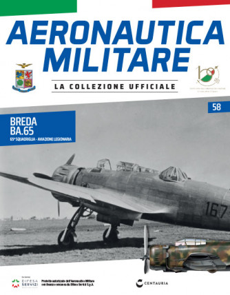 Modellino Aeronautica Militare - n.58 - Breda Ba.65 A80 - 65a Squadriglia - Aviazione Legionaria - 20/11/2023 - by Centauria