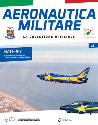 Modellino Aeronautica Militare - n.63 - Fiat G-91Y - 8° Stormo – 101° Gruppo CBR "Cometa di Natale" – Cervia 1983-84 - 11/01/2024 - by Centauria
