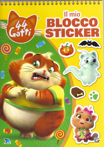 44 Gatti - Il mio blocco sticker - n. 20 - bimestrale -26/7/2022 - con spirale