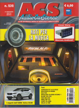 Acs - Audio Car Stereo - n. 232 - bimestrale - 26 marzo 2021