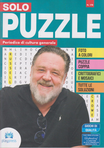 Solo puzzle - n. 178 - bimestrale -aprile - maggio  2024