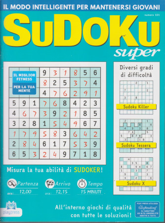 Sudoku Super - n. 101 - bimestrale - 13/1/2021