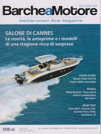Barche a  Motore - n. 21 -agosto - settembre  2021  - Full english text