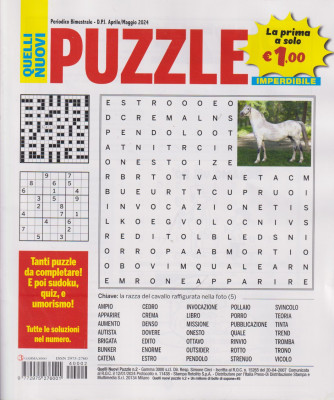 Quelli nuovi - Puzzle - n. 2 - bimestrale - aprile - maggio 2024 -