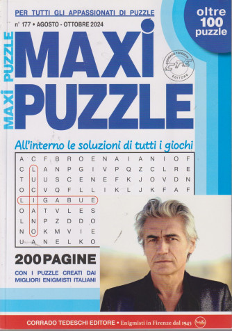 Maxi puzzle - n. 177 -agosto - ottobre 2024 - trimestrale - oltre 100 puzzle - 200 pagine