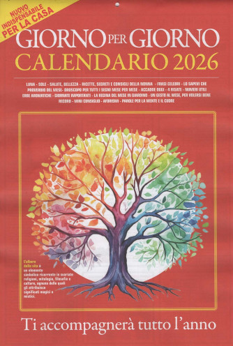 Calendario Giorno per Giorno 2026 (29x43 cm senza spirale)