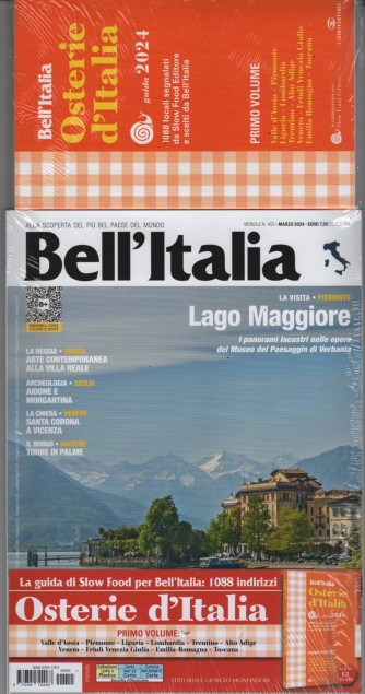 Bell'italia n. 455 - mensile - marzo 2024 + 1° vol. Ostere d'Italia guida  2024
