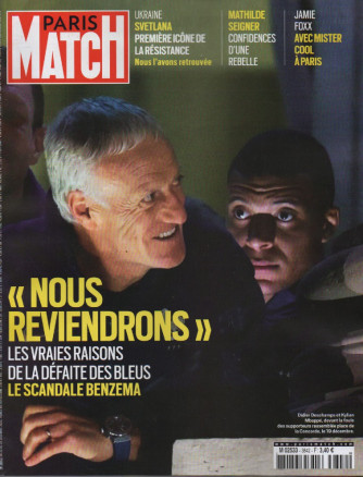 Paris Match - n. 3842 - du 22  au  28 decembre 2022  - in lingua francese