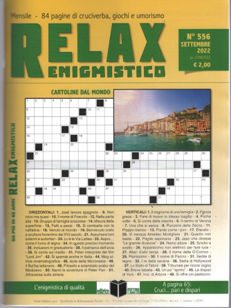 Relax enigmistico - n. 556 - Settembre 2022 - mensile