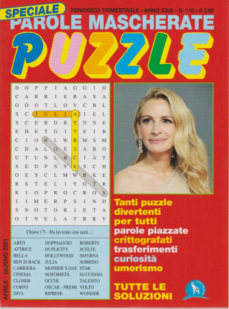 Speciale Parole Mascherate puzzle - n. 110 - trimestrale - aprile - giugno  2021