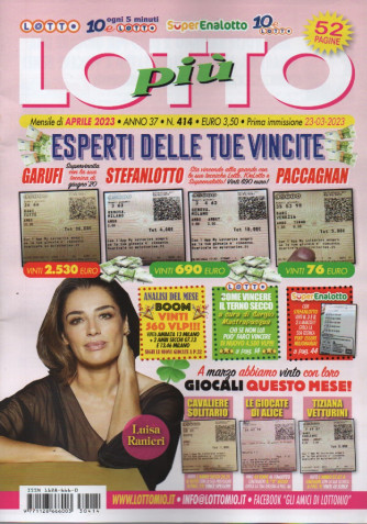 Lotto Piu' - n.414- mensile -  aprile    2023 -52 pagine!