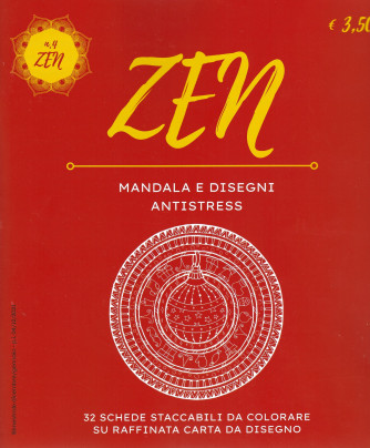 Zen Mandala e Disegni Antistress -n. 4 -  bimestrale -dicembre - gennaio 2022