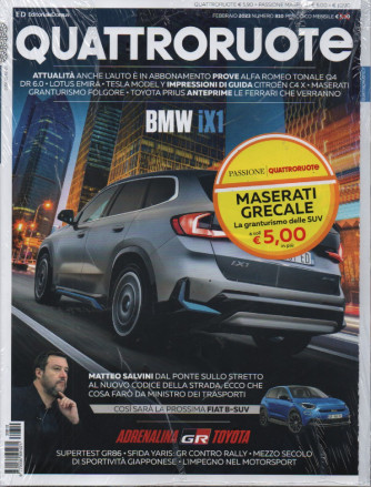 Quattroruote   - + Maserati Grecale     n. 810 -febbraio 2023 - mensile - 2 riviste