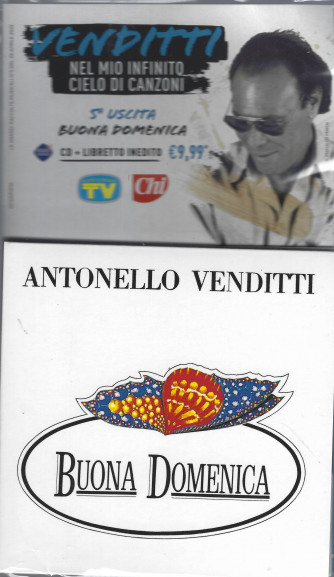 5° CD Antonello Venditti - Buona domenica  + libretto inedito - 29/4/2022- settimanale