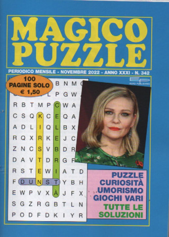 Magico puzzle - n. 342 - mensile - novembre 2022 - 100 pagine