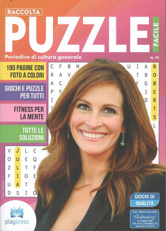 Raccolta Puzzle Facile - Uscita n.70 - 1 Novembre 2025 - Bimestrale