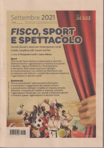 Fisco, sport e spettacolo - n. 3 - settembre 2021 - mensile