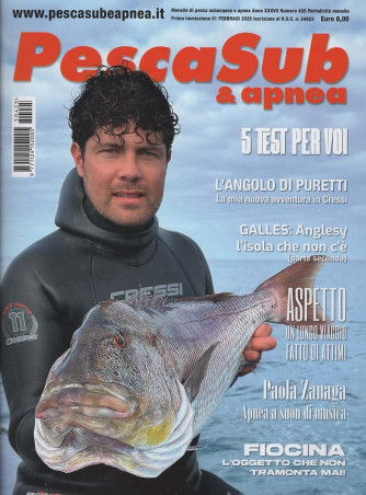 PescaSub & Apnea - Uscita n.425 - 31 Gennaio 2025 - Mensile