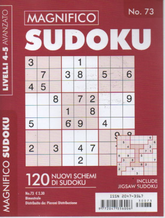 Magnifico Sudoku - n. 73 - livelli 4-5 avanzato - bimestrale