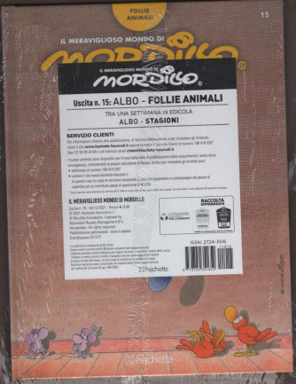 IL MERAVIGLIOSO MONDO DI MORDILLO -   15°USCITA - ALBO "Follie Animali " + POSTER DA COLLEZIONE