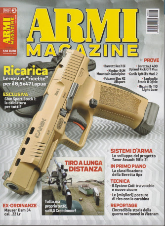 Armi magazine - n. 3 - marzo 2021 - mensile