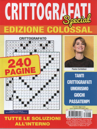 Crittografati Special edizione colossal - n.18 - bimestrale - ottobre - novembre 2023 - 240 pagine