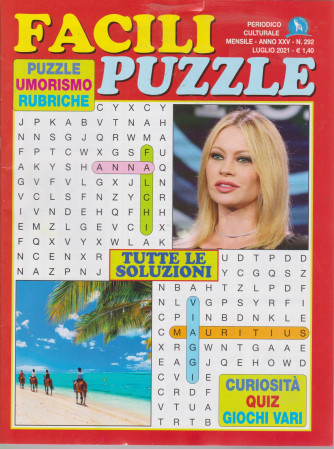 Facili puzzle - n. 292 - mensile - luglio  2021