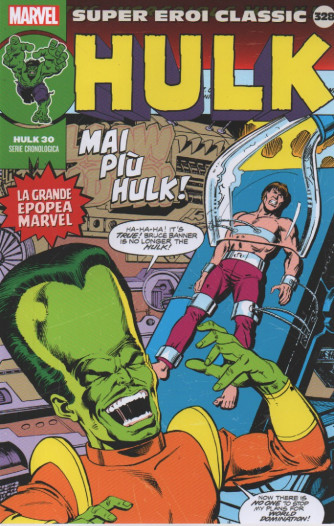 Super Eroi Classic -Hulk - nº328 -      settimanale -