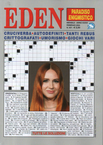 Eden - Paradiso enigmistico - n.407 - mensile -febbraio  2024
