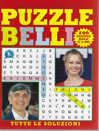 Puzzle belli - n. 291 - giugno - agosto  2022 - 196 pagine