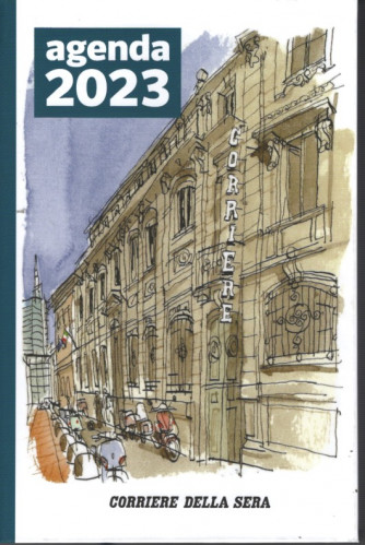 L'agenda settimanale 2023 del Corriere della sera - copertina rigida - 14 cm x 20 cm - con segnapagina