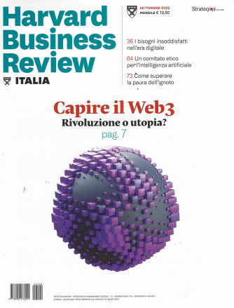 Harvard Business Review - n. 9 - Capire il web3 - Rivoluzione o utopia? - settembre 2022 - mensile