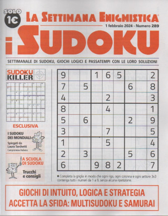 La settimana enigmistica - i sudoku - n.289-1 febbraio  2024 - settimanale