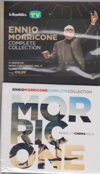Gli speciali musicali di Sorrisi - n. 22 -30/7/2021 -Ennio Morricone - Complete collection -quinta   uscita cd Muisc for cinema vol. 5 + libretto inedito