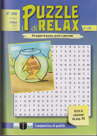 I puzzle di Relax - n. 358- mensile -aprile   2024