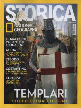 Storica - National Geographic - n. 179 -Templari l'elite degli eserciti crociati - gennaio 2024 - mensile