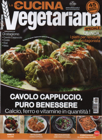 La mia cucina vegetariana - n. 123 - bimestrale -febbraio - marzo 2024
