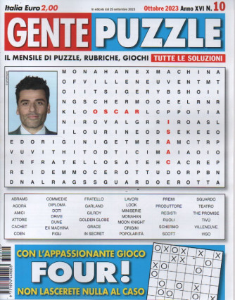 Gente puzzle - n. 10- ottobre     2023 - mensile - 100 pagine