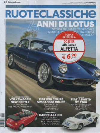 Ruoteclassiche + Alfa Romeo-Alfetta 1972-1984 -  n. 419 - novembre  2023 - mensile - 2 riviste