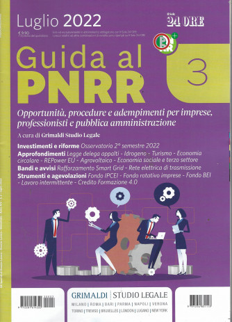 Guida al PNRR-  luglio  2022 - n. 2 - bimestrale