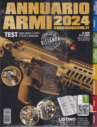 Annuario Armi 2024  - n. 20 - annuale - 4/1/2024