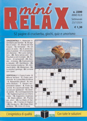 Mini Relax - n.2200 - settimanale -23/7/2024